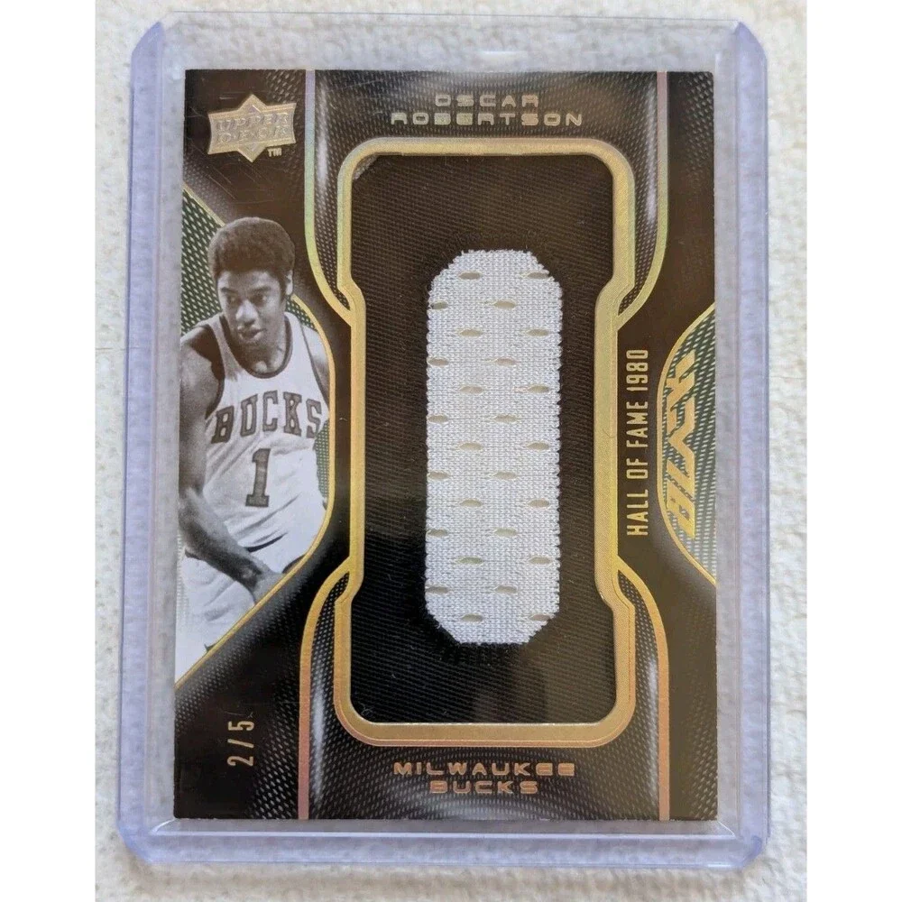 Oscar Robertson 2008-09 UD Black HOF Letters #'d/5 COMPLETE 14 CARD SET Unsigned